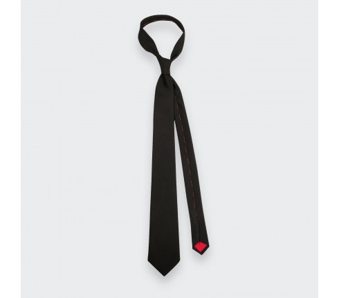 Black Faille Tie - Cinabre Paris