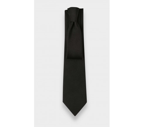 Black Faille Tie - Cinabre Paris