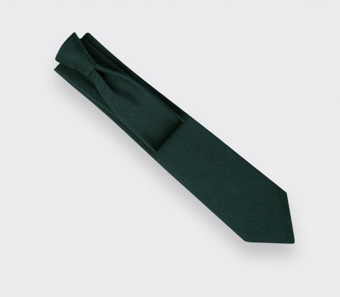 Emerald Green Faille Tie - Cinabre Paris