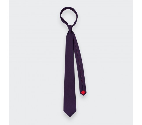 Purple Faille tie - Cinabre Paris