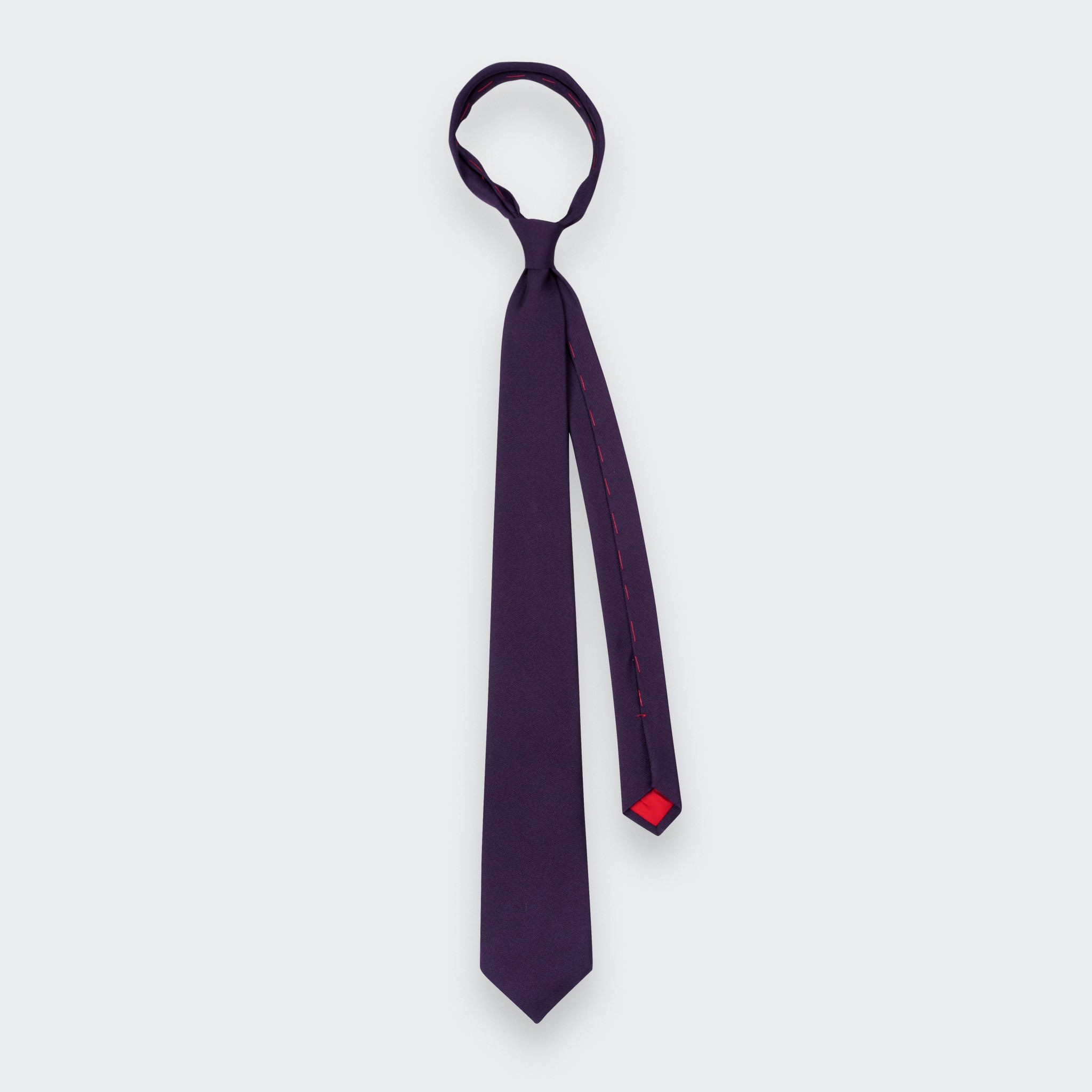 Purple Faille tie - Cinabre Paris