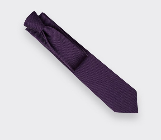 Purple Faille tie - Cinabre Paris