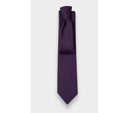 Purple Faille tie - Cinabre Paris