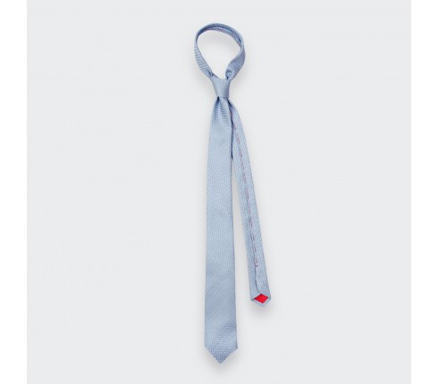 Sky Blue Silk Grenadine Tie - Cinabre Paris