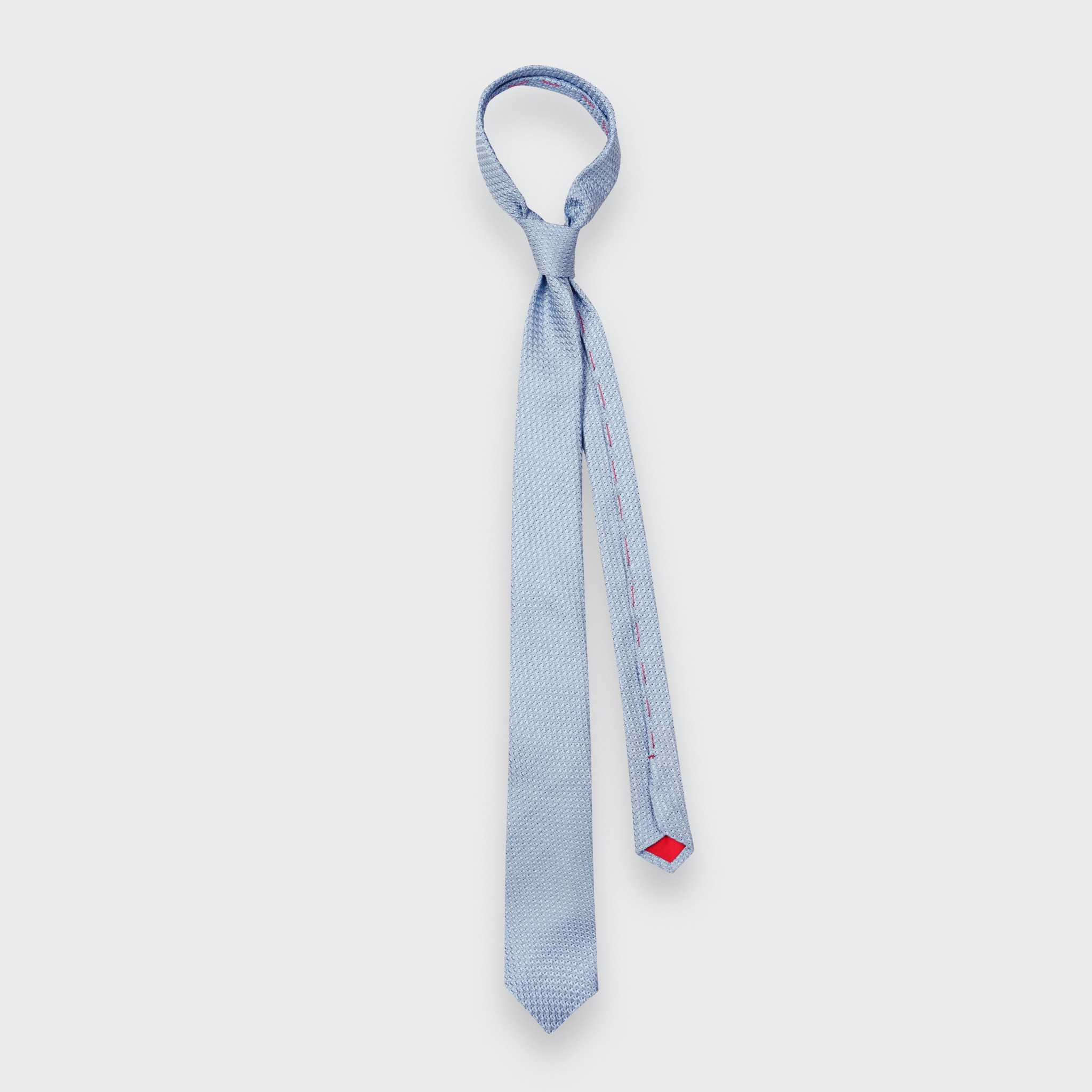 Sky Blue Silk Grenadine Tie - Cinabre Paris