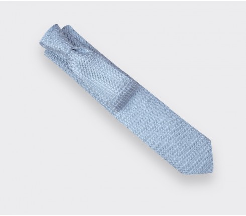 Sky Blue Silk Grenadine Tie - Cinabre Paris