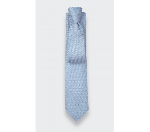 Sky Blue Silk Grenadine Tie - Cinabre Paris