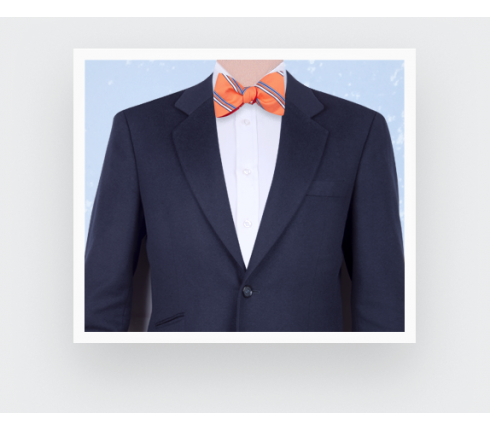 Orange Club bow tie - Cinabre Paris