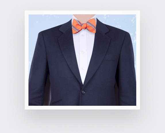 Orange Club bow tie - Cinabre Paris