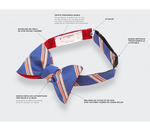 Royal Blue Club Bow Tie - Cinabre Paris