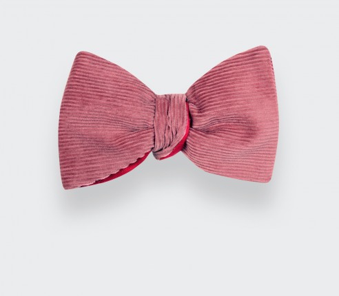 Pink Velvet Bow Tie - Cinabre Paris