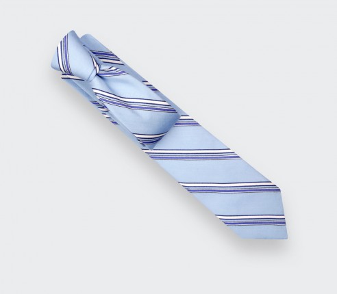 Sky Blue Club Tie - Cinabre Paris