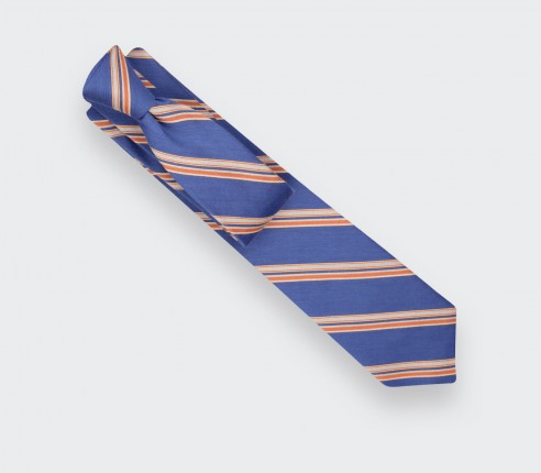 Royal Blue Club Tie - Cinabre Paris