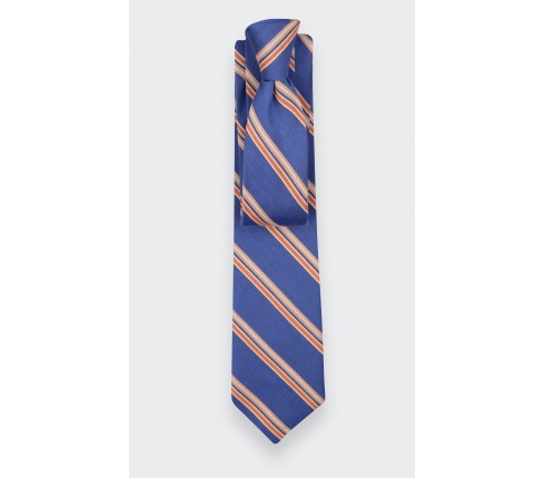 Royal Blue Club Tie - Cinabre Paris