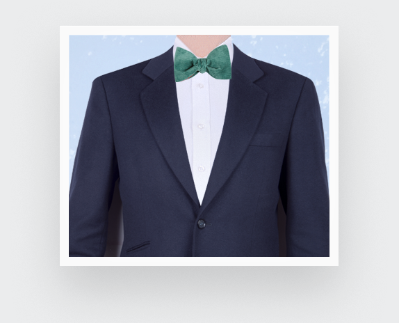 Sea Green Velvet Bow Tie - Cinabre Paris