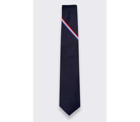 French Single Stripe Tie - Cinabre Paris