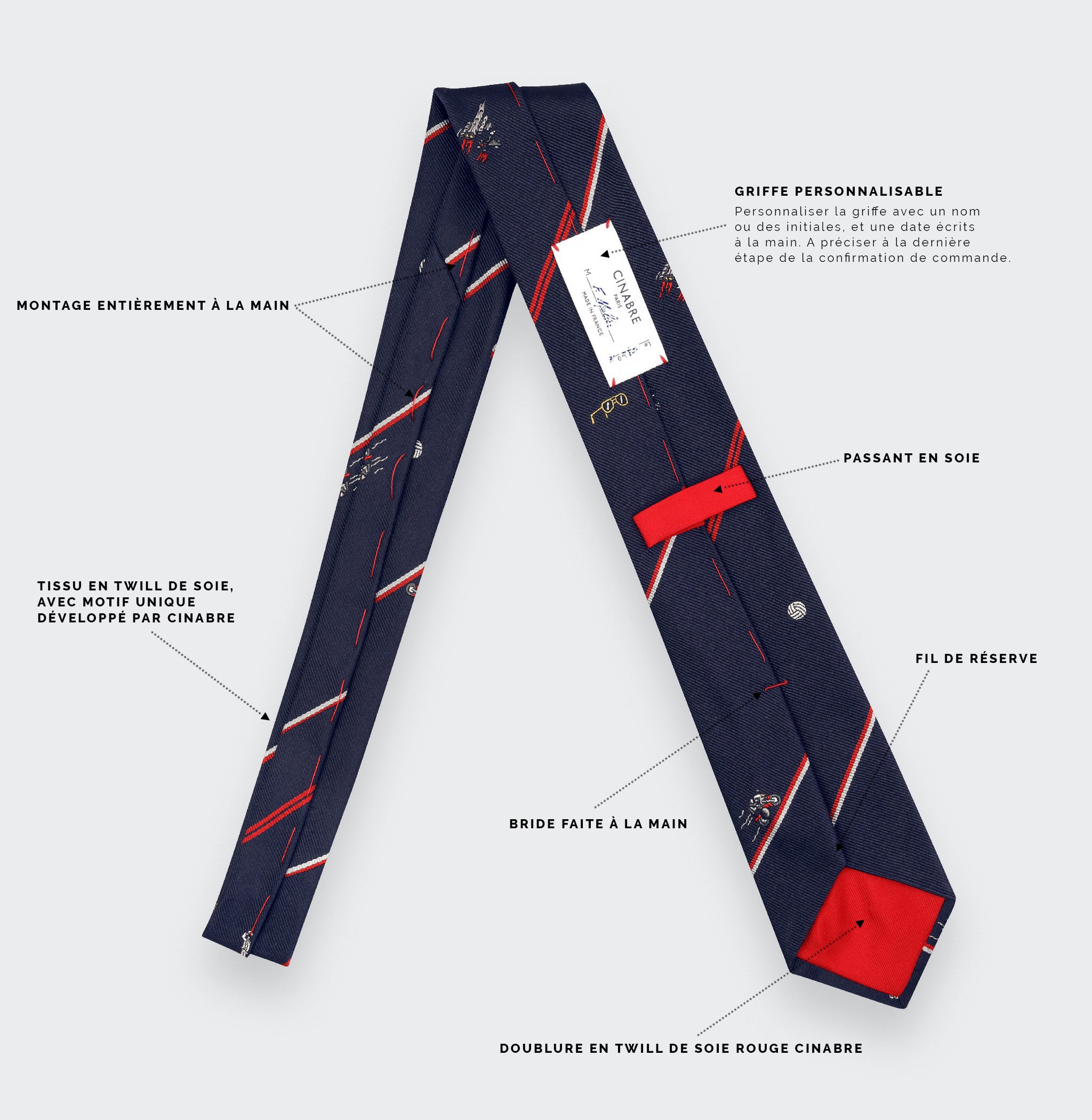 Top Gun Tie - made in France by Cinabre Paris