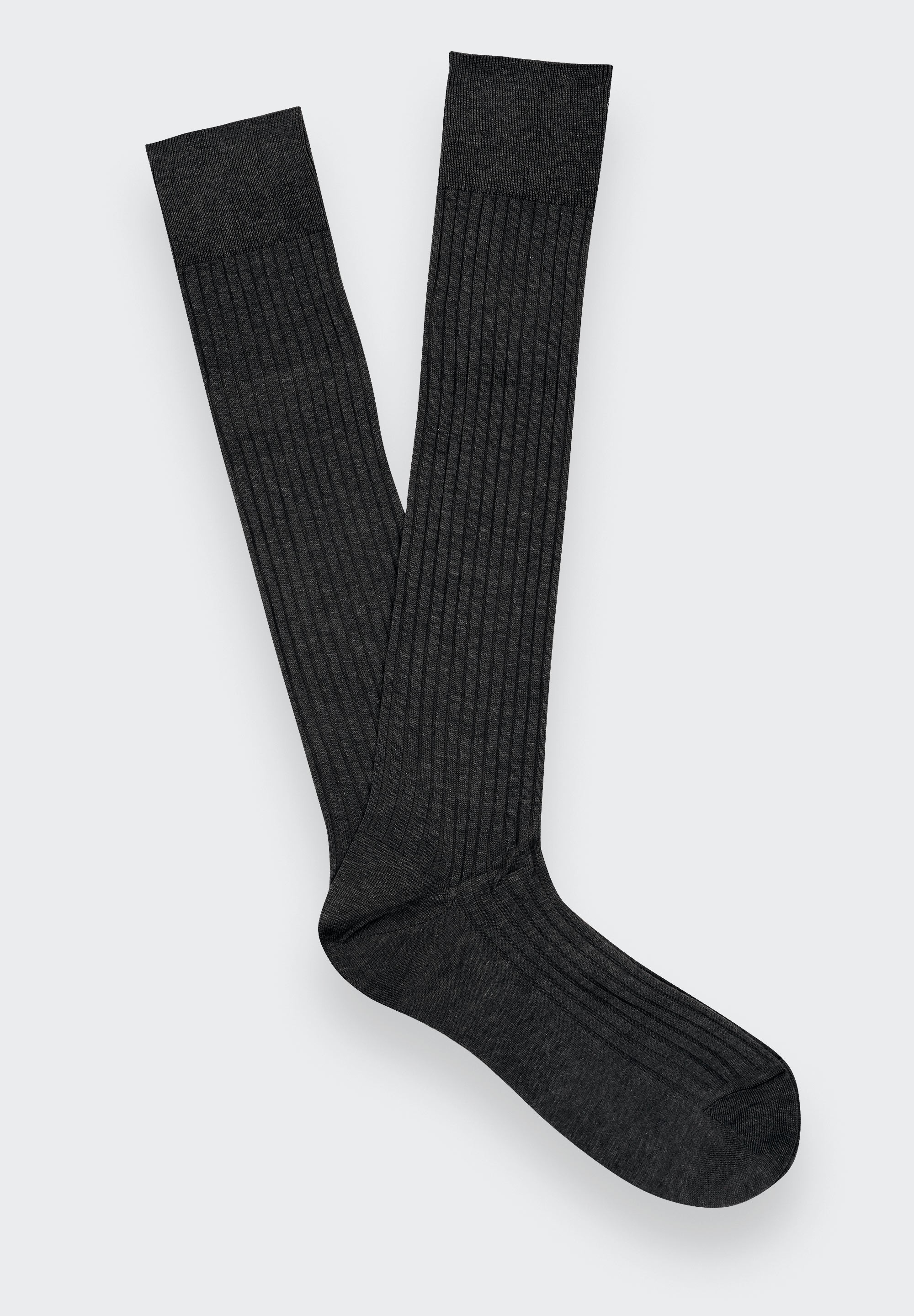 Chaussettes unies Gris Anthracite