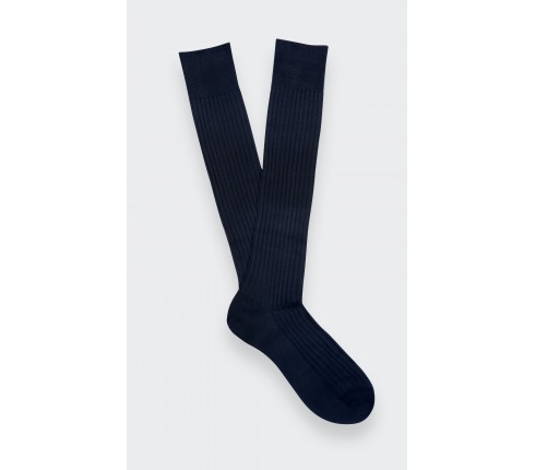 Chaussettes unies Bleu Marine - Cinabre Paris