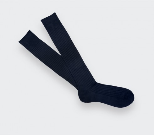 Chaussettes unies Bleu Marine - Cinabre Paris