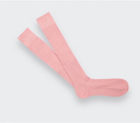 Chaussettes unies Rose - Cinabre Paris