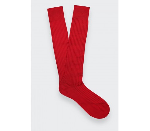 Chaussettes unies Rouge - Cinabre