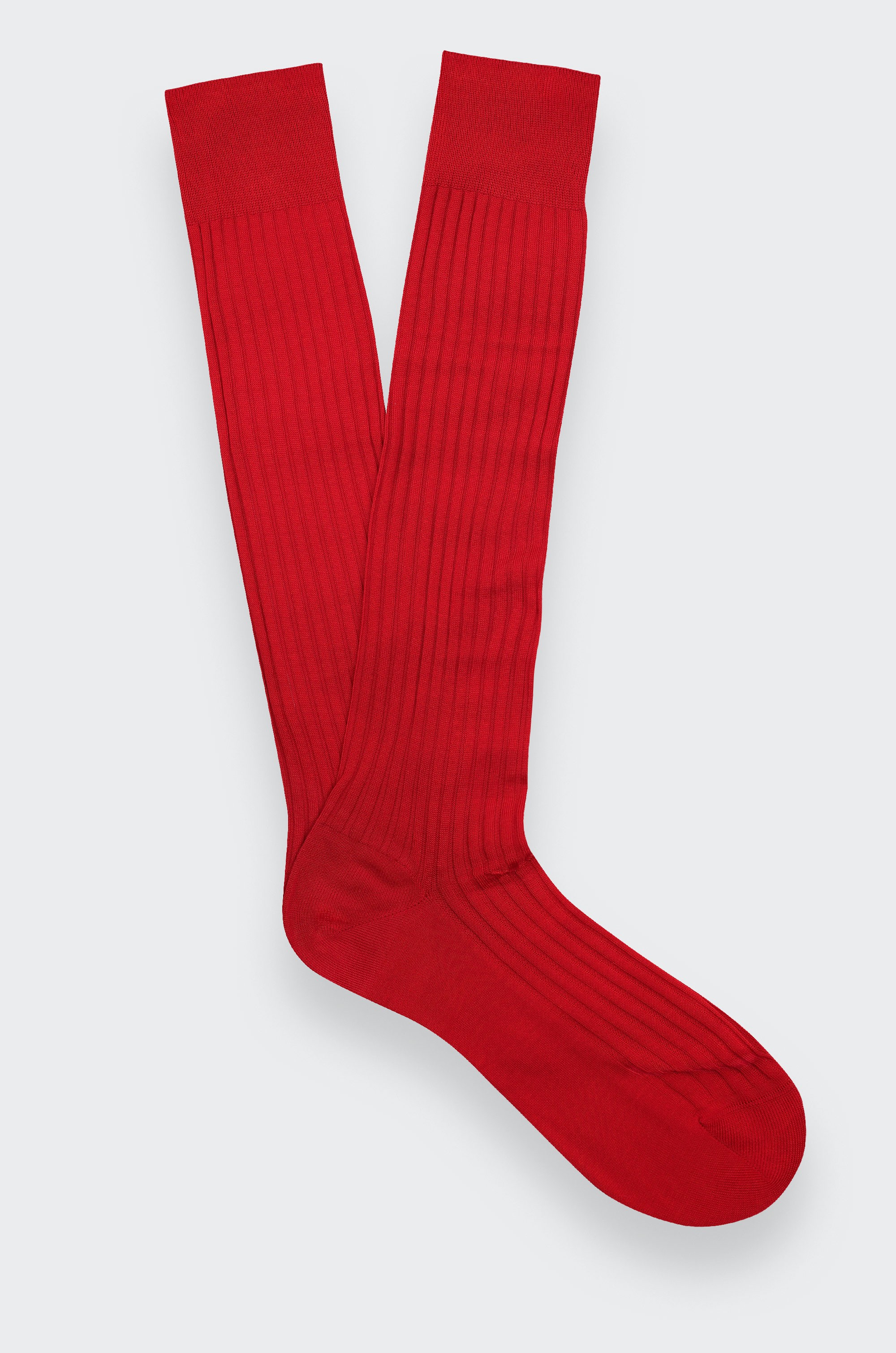 Chaussettes unies Rouge - Cinabre