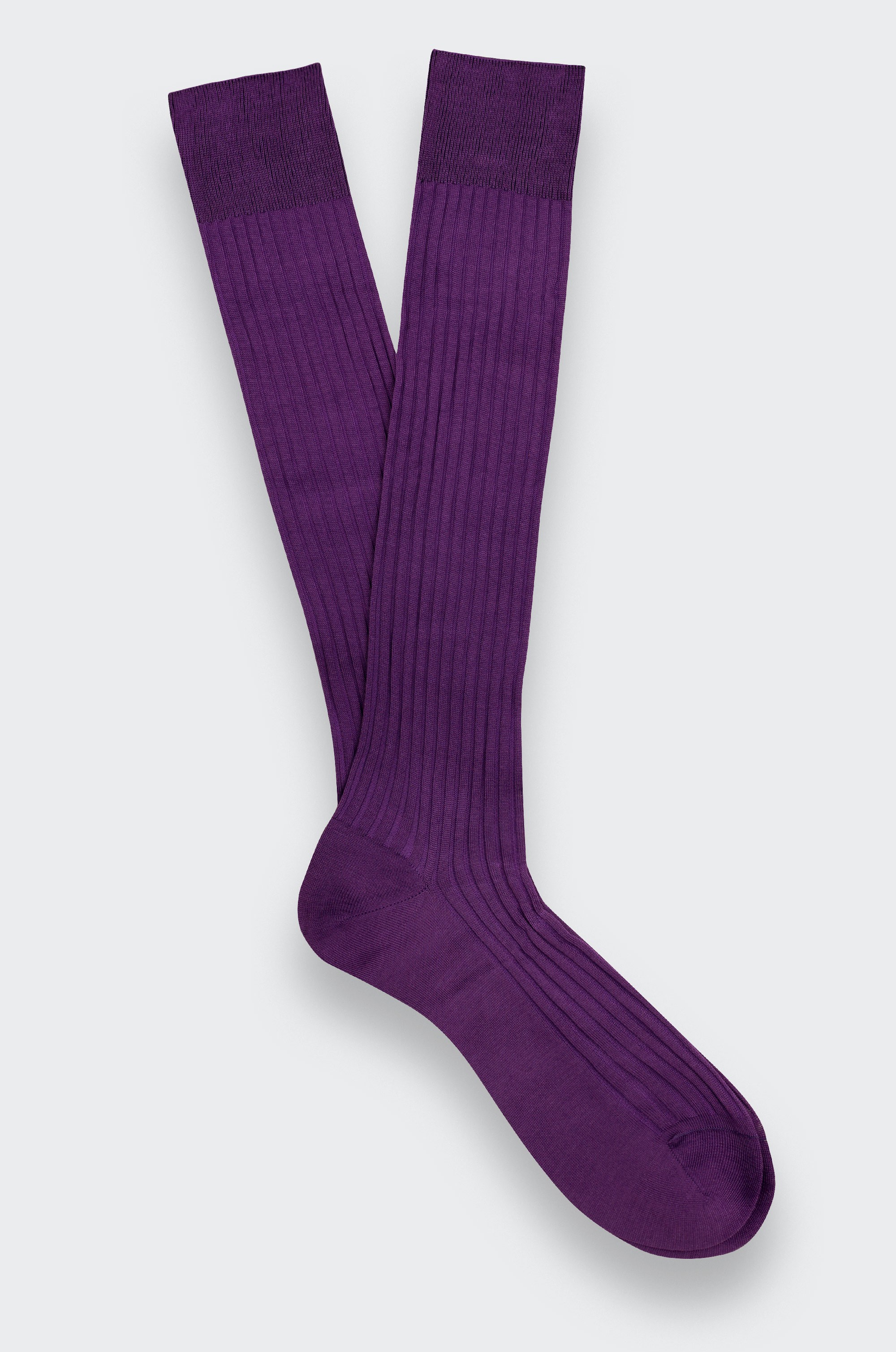 Chaussettes unies Violet - Cinabre paris