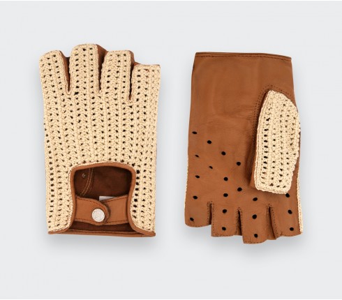 Crochet fingerless gloves - Maison Fabre