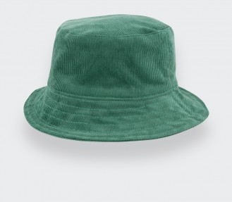 Green Velvet Bucket Hat - Made in France by Cinabre Paris