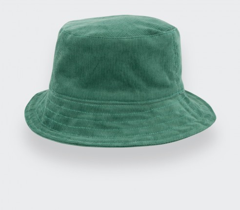 Green Velvet Bucket Hat - Made in France by Cinabre Paris