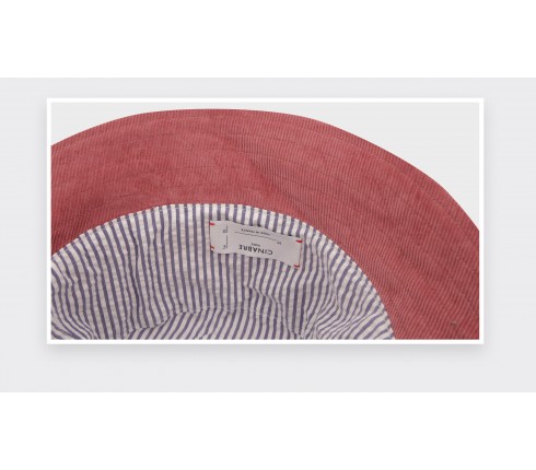 Pink Velvet Bucket Hat - Made in France - Cinabre Paris