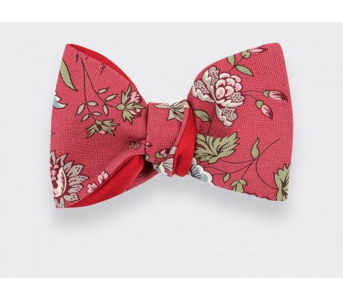 Framboise flower bow tie - Cinabre Paris