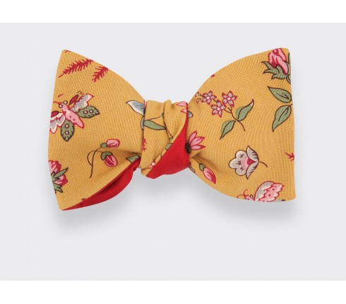 Mustard Flower Bow Tie - CINABRE PARIS