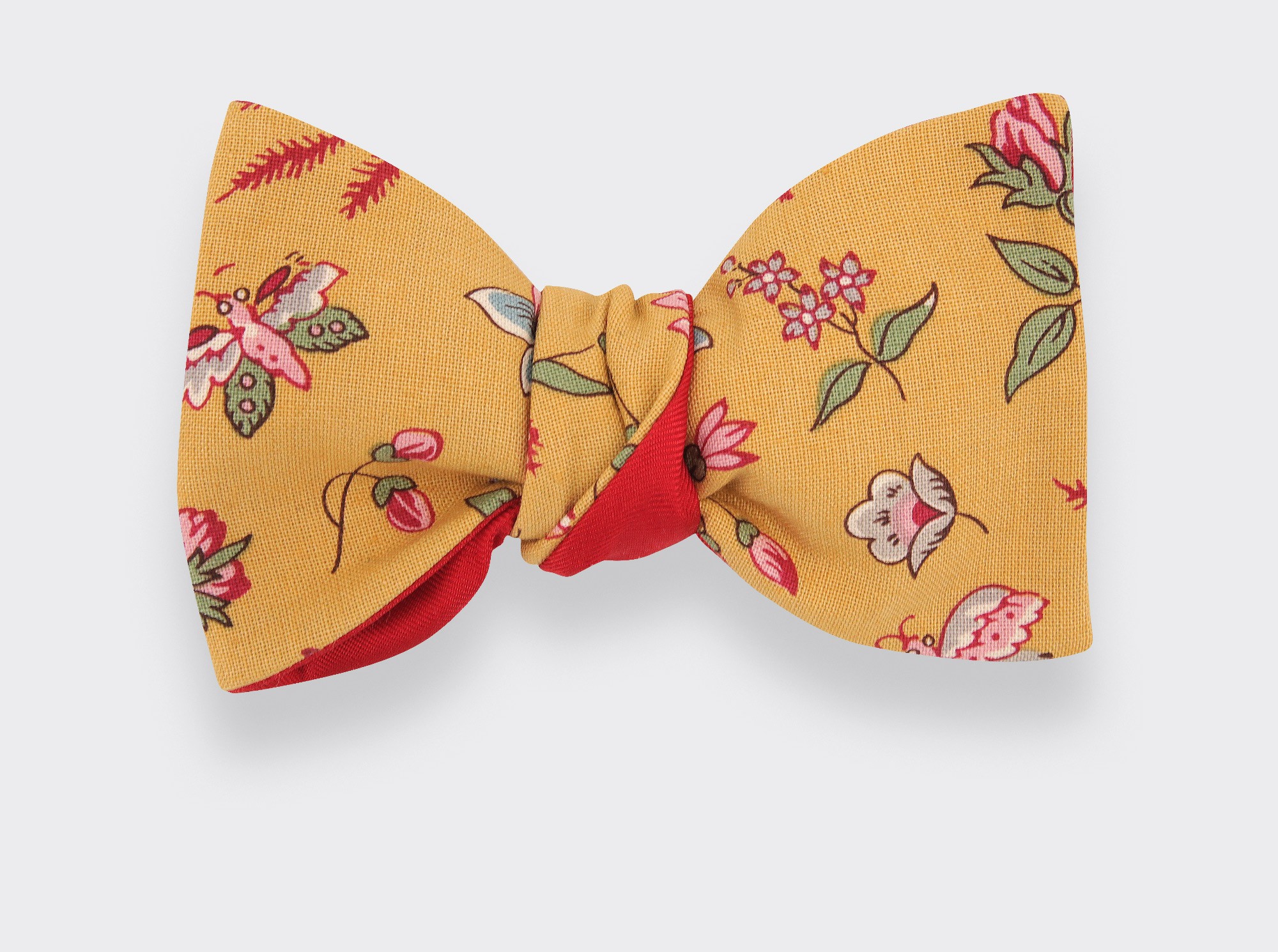 Mustard Flower Bow Tie - CINABRE PARIS