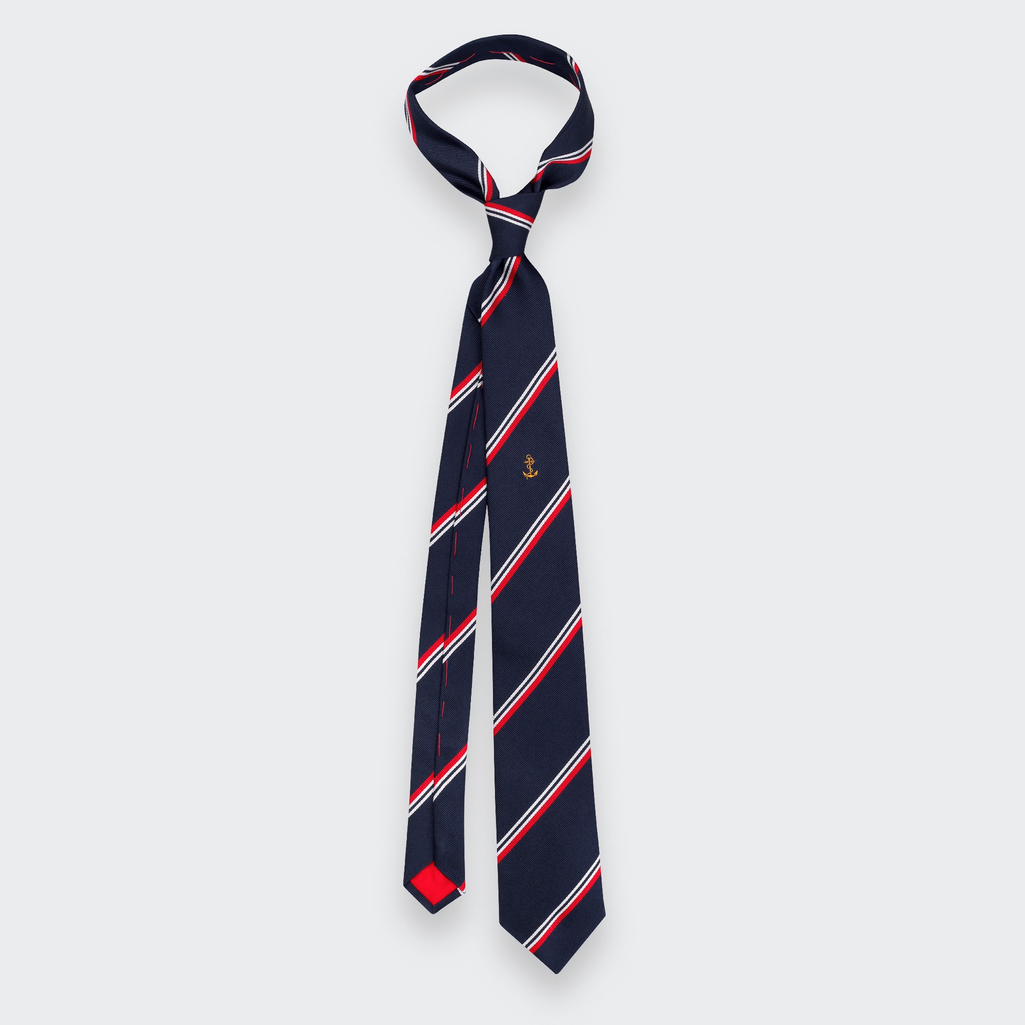 &quot;Marine Nationale&quot; Tie - Made in France - Cinabre Paris