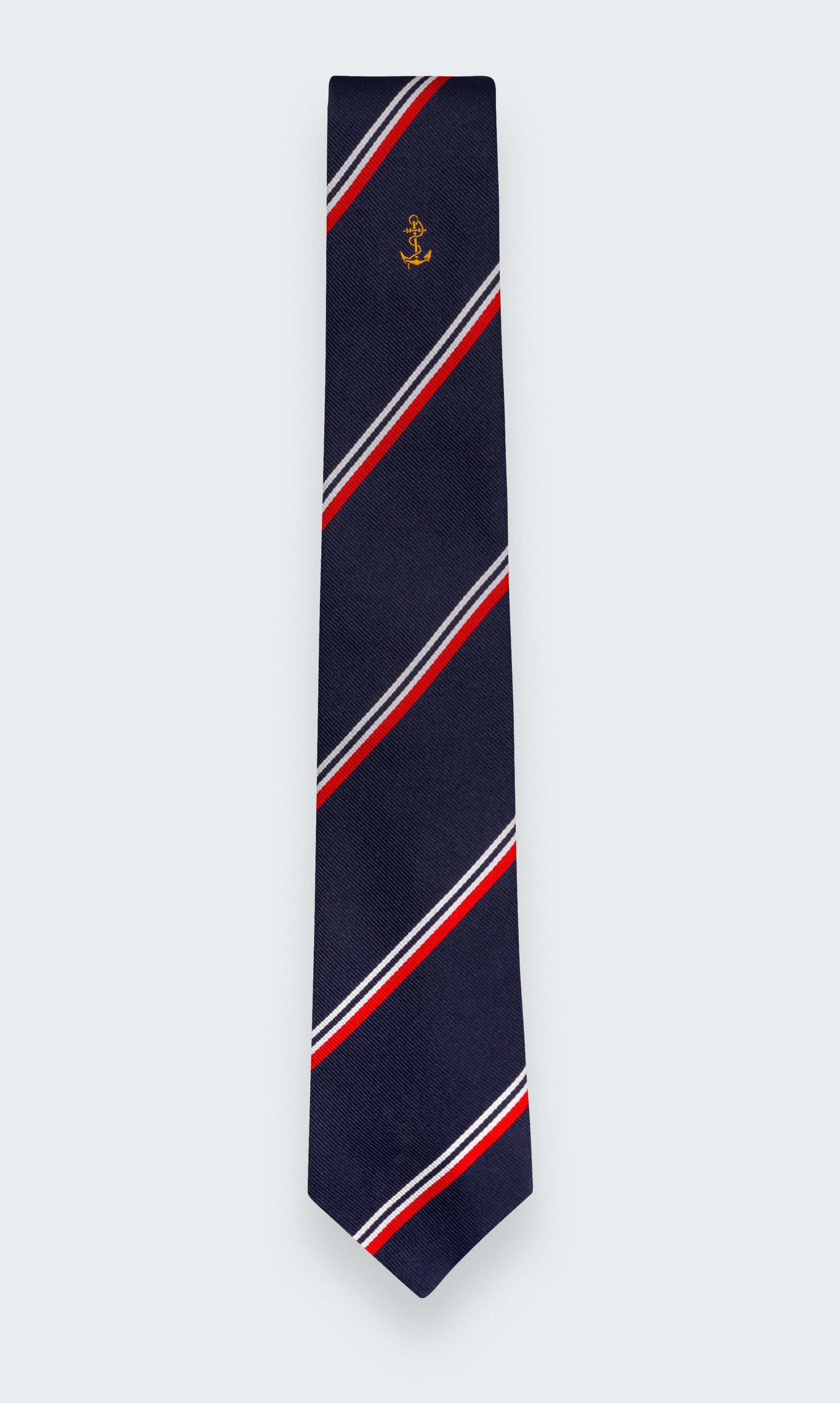 &quot;Marine Nationale&quot; Tie - Made in France - Cinabre Paris