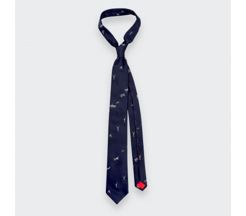 "Porte-avions" tie - French Navy x Cinabre Paris