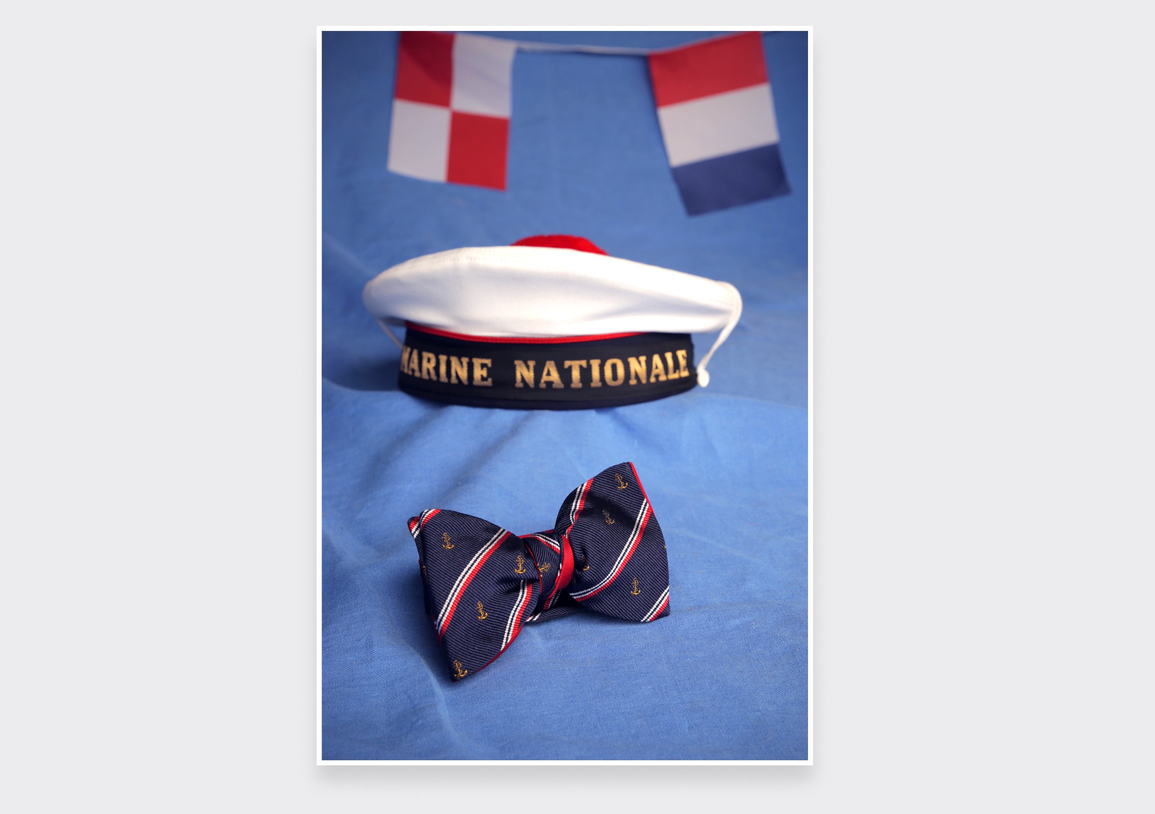 &quot;French Navy&quot; Bow Tie