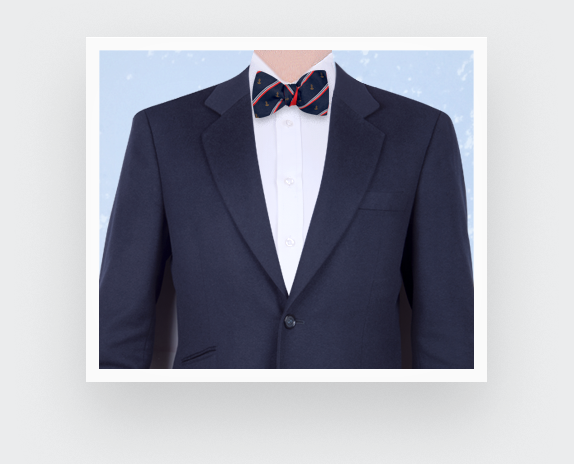 &quot;French Navy&quot; Bow Tie