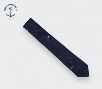 Cravate "Sous-marins" - Marine Nationale - Made in France - Cinabre Paris