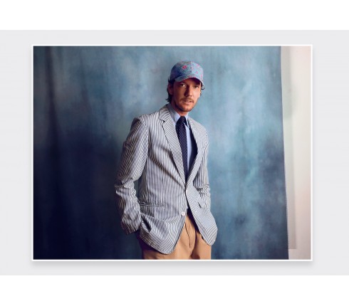 Blue Pompadour Cap - Made in France - Cinabre Paris