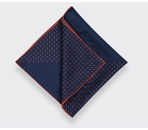 Navy Blue Grand Pan Pocket Square