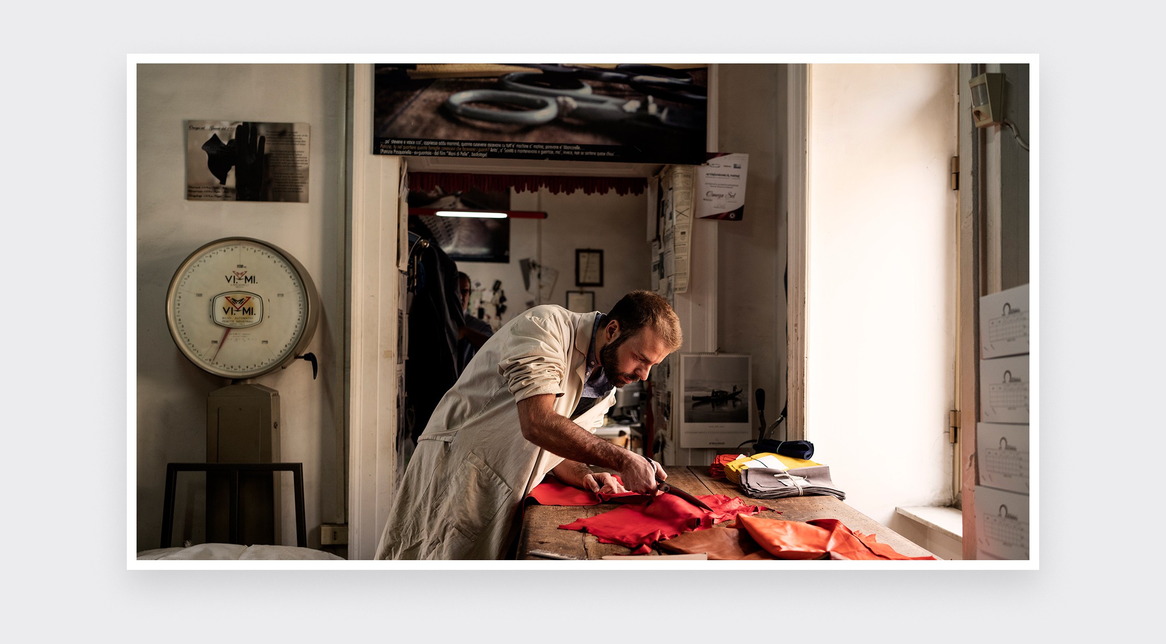 Atelier de ganterie à Naples