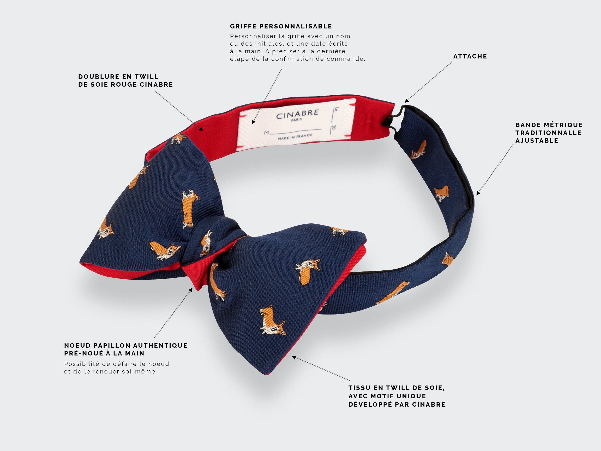 &quot;The Corgis&quot; Bow Tie - Cinabre Paris