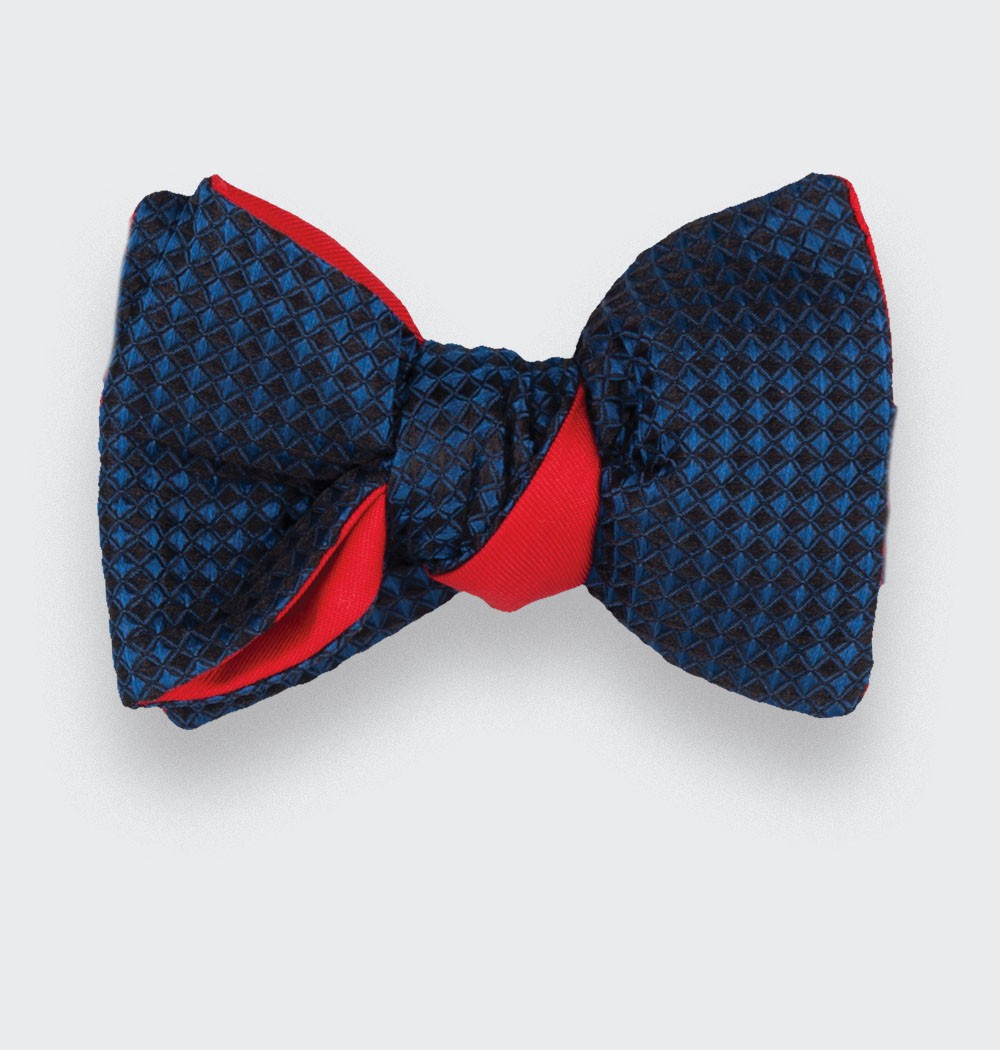 CINABRE Paris - Bow Tie - 3D Marine - Made in France