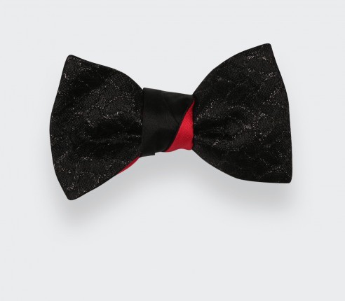 Black scales Bow Tie - Cinabre Paris