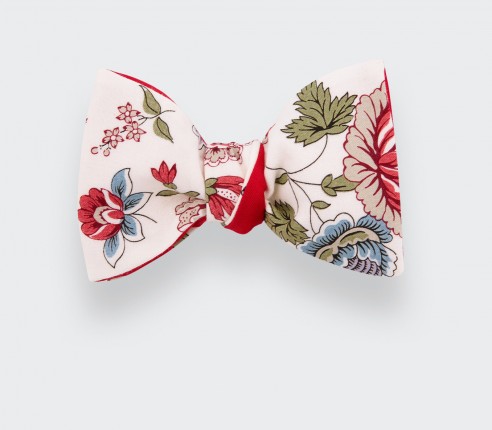 White flower bow tie - Cinabre Paris