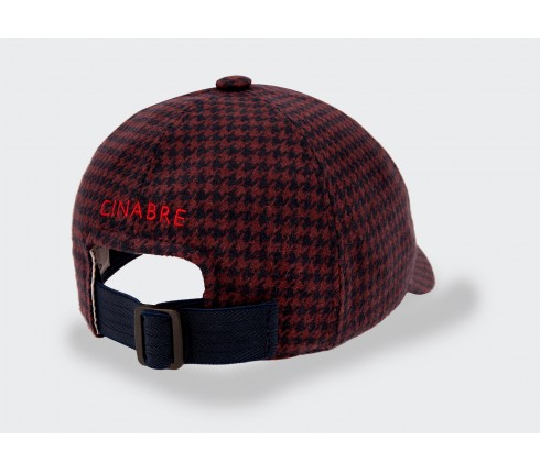 Cinabre Paris n°3 Houndstooth Cap - Made in France