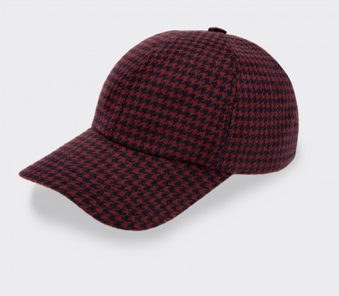 Cinabre Paris n°3 Houndstooth Cap - Made in France